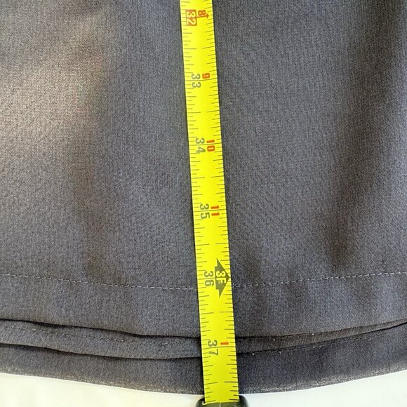 Tristan & Iseut Sheer Grey Chiffon Long Skirt Drawstring Closure Size L Vintage - Picture 9 of 12